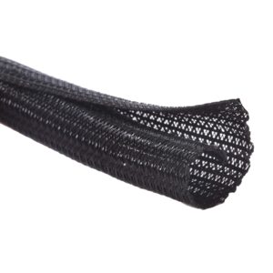 Alex Tech 10ft - 1/2 inch Cord Protector Wire Loom Tubing Cable Sleeve Split Sleeving For USB Cable Power Cord Audio Video Cable â€“ Protect Cat From Chewing - Black