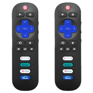 ã€2 Pack ã€‘ Replacement Remote Control for Roku TV, Compatible for TCL/Hisense Roku/Onn Roku/Sharp Roku/Element Roku/Westinghouse Roku/Philips Roku/Insignia Roku Smart TVs (Not for Roku Stick and Box)