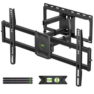 USX Mount Full Motion TV Wall Mount for Most 42-86 inch Flat Screen/LED/4K, TV Mount Bracket Dual Swivel Articulating Tilt 6 Arms, Fits 8â€ 12â€ 16" Wood Studs,Max VESA 600x400mm, Holds up to 132lbs