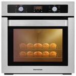 24 Inch Electric Wall Oven, ETL Certified, thermomate 2.3 Cu.ft. Total Capacity Built-in Oven with 9 Cooking Functions, in Stainless Steel Finish with Digital Sensor Touch Control