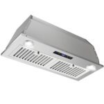 Zomagas Range Hood Insert 30 inch, Built in Kitchen Hood 600CFM, Stainless Steel Stove Hood w/Front Touch Control, Ducted/Ductless Convertible Vent Hood, Delay Shut Down and Baffle Filters