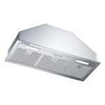 VIKIO HOME Range Hood Insert 30 Inch, Dual Inlet for 50% Better Suction, Includes 2 Charcoal Filters, 3-Speed Push Button Controls,5-Layer Aluminum Mesh Filter, Ducted/Ductless Kitchen Vent