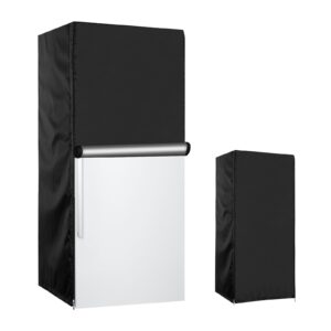 YZNKLXF Outdoor Refrigerator Cover 35''L x 36''W x 71''H, 600D Oxford Upright Freezer Cover,Protection for Refrigerator Waterproof, Dustproof, Sun-Proof