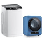 Auertech Portable Washer and Dryer Combo Set, 25 lbs Fully Automatic Washing Machine, 10 lbs Portable Dryers, Compact Washer and Dryer for Apartment, RV, Dorm