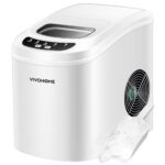 VIVOHOME Countertop Ice Maker 26lbs/Day 9 Ice Cubes in 6 Mins Ice Maker Machine with Hand Scoop and Self Cleaning Ice Cube Maker Red