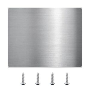 30" x 24" Stainless Steel Backsplash - Stove Backsplash Protector with Ultra Flat and Flushed Metal Back splash for Kitchen - Quick Install Kitchen Stove Panel