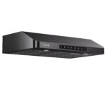 Under Cabinet Range Hood 30 inch, VIKIO HOME Hood Vents for Kitchen, Vent Hoods 30 inches with 980 CFM, Ducted/Ductless Convertible, 3 Speed Gesture Sensing, Stainless Steel