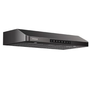 Under Cabinet Range Hood 36 inch, VIKIO HOME Hood Vents for Kitchen, Vent Hoods 36 inches with 980 CFM, Ducted/Ductless Convertible, 3 Speed Gesture Sensing, Stainless Steel