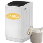 Winado Full Automatic Washing Machine, 17.8Lbs Top Load Portable Washer with Drain Pump, 8 Wash Programs 5 Water 2 in 1 Washer and Dryer for Apartments, RV, Camping
