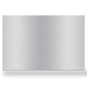 12" By 30" Stove Backsplash Splatter Guard Range Hood Back splash Wall Shield Metal Panel, Easy Clean and Install, Stainless Steel (12" x 30")