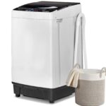 Winado 2 in 1 Full Automatic Washing Machine, 15.6Lbs Top Load Portable Washer with Drain Pump, 10 Wash Programs 8 Water Level Washer and Dryer Combo, for Apartments, RV, Camping
