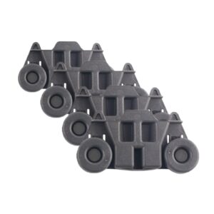 4 Pack W10195416 Dishwasher Wheels Lower Rack Wheels, Resisstant to Rust, Replacement Part for AP5983730 PS11722152 KDFE104DSS5 66513223N410, Upgraded Dishwasher Rack Wheels (Packs of 4)