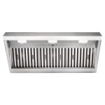 Akicon Range Hood Insert 42 Inch, 1200 CFM Built-in Kitchen Hood with 4 Speeds, Ultra-Quiet Stainless Steel Ducted Vent Hood Insert with Dimmable LED Lights and Dishwasher Safe Filters