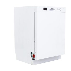 Avanti DWF24V0W Dishwasher 24-Inch Built in with 3 Wash Options and Automatic Cycles, Stainless Steel Construction with Electronic Control LED Display, Low Noise Rating, 57 dB, 57dB, White