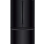 Winia WRFS26ABBD French Door Non-Dispenser Refrigerator, 26.1 Cu.Ft, Black