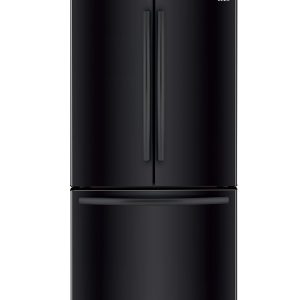 Winia WRFS26ABBD French Door Non-Dispenser Refrigerator, 26.1 Cu.Ft, Black