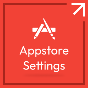 Appstore Settings - Quick Access App store Settings Screen on Fire TV