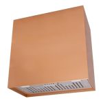 Akicon Stainless Steel Range Hood, Modern Box Kitchen Hood with Powerful Vent Motor, Wall Mount, 30”W*30”H*14D, Copper (AK-HS30H-C)