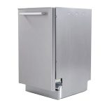 Avanti 18-Inch Dishwasher Machine with Top Control LED Display, Fits 8 Place Settings with 3 Wash Options, 6 Automatic Cycles Includes Rinse Aid Dispenser with Low Noise Rating, 53db, Stainless Steel