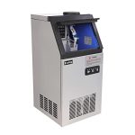 Winado Commercial Ice Maker Machine 110Lbs/24H, 36 Ice Cubes in 11 Mins, Freestanding Stainless Steel Under Counter Ice Machine with Ice Shovel & 24Lbs Ice Storage Basket (Sliver)