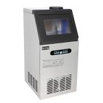 Winado Commercial Ice Maker 150LBS/24H, Stainless Steel Freestanding Ice Maker Machine w/ 24LBS Storage Bin, Auto Clean Under Counter ice Machine for Home, Restaurant, Bar, Hotel, Store