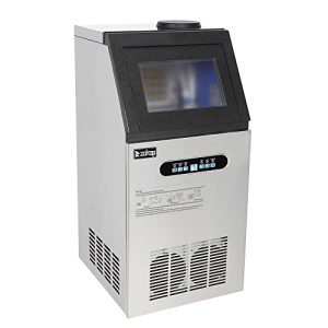 Winado Commercial Ice Maker 150LBS/24H, Stainless Steel Freestanding Ice Maker Machine w/ 24LBS Storage Bin, Auto Clean Under Counter ice Machine for Home, Restaurant, Bar, Hotel, Store