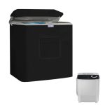 Vibiubo Twin Tub Washing Machine Cover for 13lbs Portable Mini Compact Washer Machine,Waterproof, Sun-Proof, Extend their Service Life, Zipper Design for Easy Use (24"W×17"D×27"H)