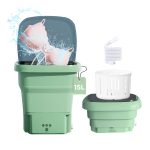15L Portable Washing Machine, Upgraded Mini Washer and Spin Dryer with Deep Cleaning of Underwear, Baby Clothes and Small Clothes, Foldable Small Washer for Apartments, Dorm,RV, Travel, Hotel, Laundry