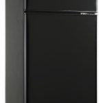 Anukis Compact Refrigerator 3.8 Cu Ft 2 Door Mini Fridge with Freezer for Apartment, Dorm, Office, Family, Basement, Garage - Black