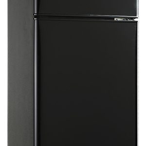Anukis Compact Refrigerator 3.8 Cu Ft 2 Door Mini Fridge with Freezer for Apartment, Dorm, Office, Family, Basement, Garage - Black