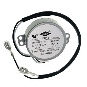 110V-120V Ice Maker Synchronous Motor 49TYJ Compatible with 50TYZ-E for Commercial Household Ice Maker HZB-12/A HZB-12/B HZB-12/H HZB-12/G HZB-22BF HZB-15 HZB-12YLR HZB-20YLR, 3/3.6 R.P.M. 50/60HZ