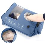 Wash Bag Portable Washing Machine for Camping Travel Laundry Washing Bag Baby Clothes Manual Washer Dry Bags Self-sufficient Hand Wash Clothes for Outdoor Traveller RV Backpacking Adventures Essential