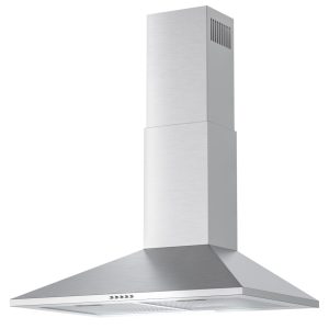 Argyolas 30 inch Range Hood, Ducted/Ductless Convertible Oven Vent Hood, Wall Mount Stainless Steel Oven Extractor for Kitchen, 3 Speed Exhaust Fan with Duct Pipe and Duct Cover