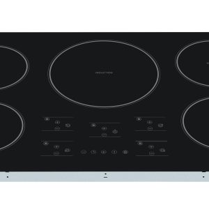 ZJEQB 5 Burners Electric Cooktop HotPlate for Cooking, Five Heating Elements Stove 220V, 36'' Induction Stove Top, Built-in Magnetic Cooktop 9600W, 9 Heating Level Multifunctional Burner Child Lock