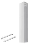 Wall Mount Range Hood Adjustable Stainless Steel Extension Duct 203MM Width Exhaust Pipe Cover with Mounting Brackets