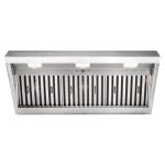 Akicon Range Hood Insert 42 Inch, 1200 CFM Built-in Kitchen Hood with 4 Speeds, Ultra-Quiet Stainless Steel Ducted Vent Hood Insert with Dimmable LED Lights and Dishwasher Safe Filters (Warm White)