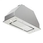 VIKIO HOME Range Hood Insert 36 Inch - Built-in 900 CFM Ducted/Ductless Range Hood with 3 Speed Fan, White Stainless Steel & Tempered Glass with Gesture Sensing &Touch Control for Over Kitchen Stove