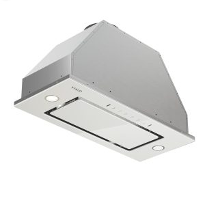 VIKIO HOME Range Hood Insert 36 Inch - Built-in 900 CFM Ducted/Ductless Range Hood with 3 Speed Fan, White Stainless Steel & Tempered Glass with Gesture Sensing &Touch Control for Over Kitchen Stove