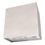 Akicon Stainless Steel Range Hood, Modern Box Kitchen Hood with Powerful Motor, Wall Mount, 30”W*30”H*14D, Brushed Stainless (AK-HS30H-BS-)
