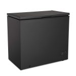 Antarctic Star 7.0 Cu.ft Chest Freezer 6.8℉to -4℉with Removable Basket Free Standing Top open Door Compact Freezer with Adjustable 7 Temperature Defrost Water Drain/Power Saving UL Certified Black
