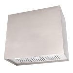 Akicon Stainless Steel Range Hood, Modern Box Kitchen Hood with Powerful Vent Motor, Wall Mount, 36”W*30”H*14”D, Brushed Stainless (AK-HS36H-BS)