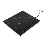 23 Inch Countertop Electric Cooktop 4 Burner,110V Plug in Electric Stovetop
