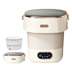 Yisowy Portable Mini Washing Machine 15L with Upgraded Spin Basket, Compact Clothes Washer for Underwear, Baby Clothes & Small Items, Ideal for Home, Apartments, RV Tours, Dormitories & Hotels