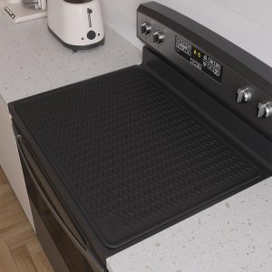 XiFEO Stove Top Covers for Electric Stove, Food Grade Heavy Duty Silicone Glass Stove Top Cover Protector, Induction Cooktop Protector, Heat Resistant Range Ceramic Stove Top Covers Mat, Oven Cover