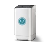 1.6 Cu. Ft.Portable Washer with 8 cycles, 13.5 Lbs Capacity Full Automatic Washer and Spinner Combo, Compact Laundry Washer Spinner for Apartment RV Dorm,Transparent Lid & LED Display (1.6 Cu. Ft)
