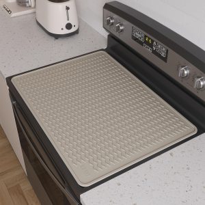XiFEO Stove Top Covers for Electric Stove, Food Grade Heavy Duty Silicone Glass Stove Top Cover Protector, Induction Cooktop Protector, Heat Resistant Range Ceramic Stove Top Covers Mat, Oven Cover