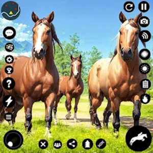 Wild Horse Family Riding Game