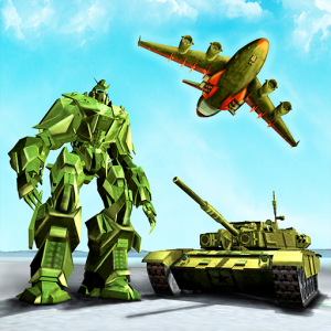 US Army Transport Games - Robot Transformation Military Tank & Army Cargo Plane Transporter Simulator Free for kids 2018