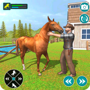 Wild Horse Virtual Family Survival Simulator Game, Wild Horse Animal Simulator Games: Horse Games