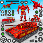 Army Tank Robot Car Games: Robot Transformation Game - Dino Robot Car Transform : Multi Robot Games